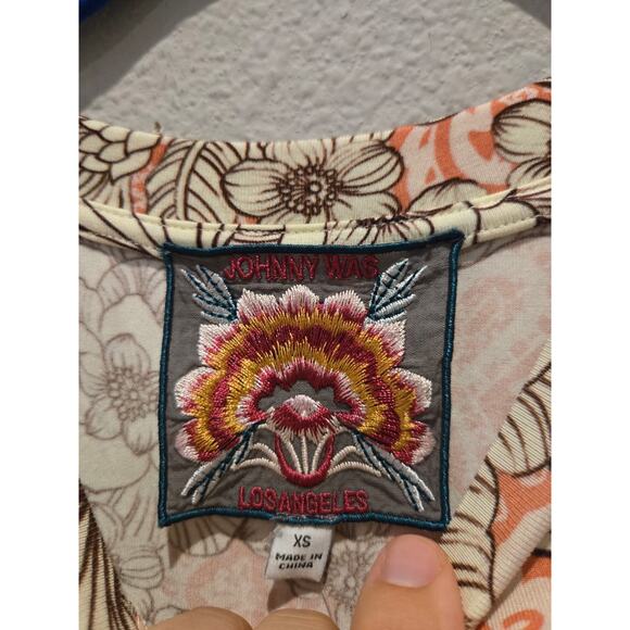 FARM Rio Women's XS Multicolor Floral Crew Neck T-Shirt - Picture 5 of 7